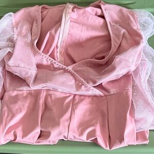 Pink Tulle romper with Sparkle Details